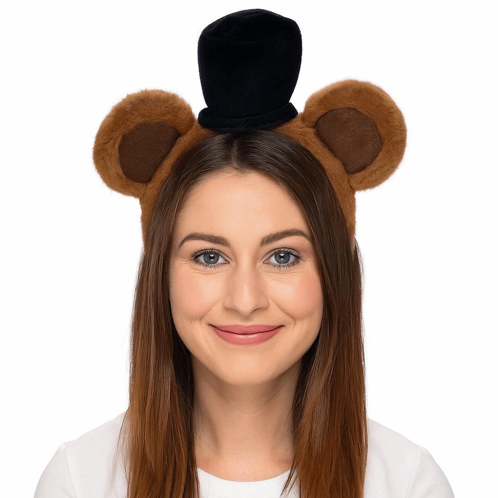 Bear Costume Props Bear Ears Headband Bear Cosplay Hairband Costume  for Kids and Adults