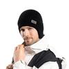 Zimowa ciepła dziana wełniana czapka polarowa czapka na zimno męska outdoorowa rowerowa ochrona uszu nakrycie głowy