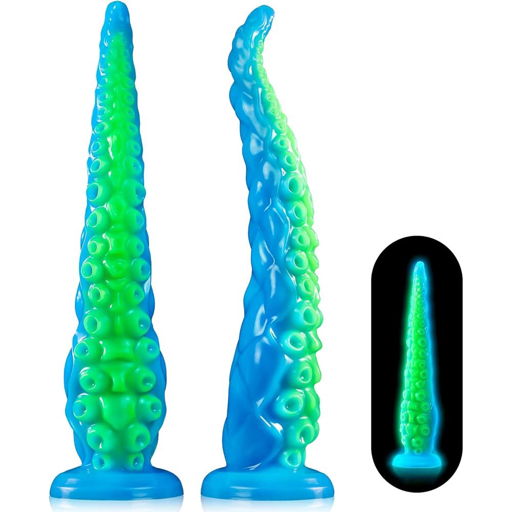 Realistic Tentacle Dildo 12.9" Silicone Anal Toy with Suction Cup - G-Spot & P-Spot Stimulator, Monster Dildo for Prostate Massage