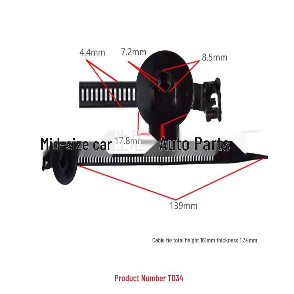 Universal Car Trim Panel Clips & Cable Tie Mounts