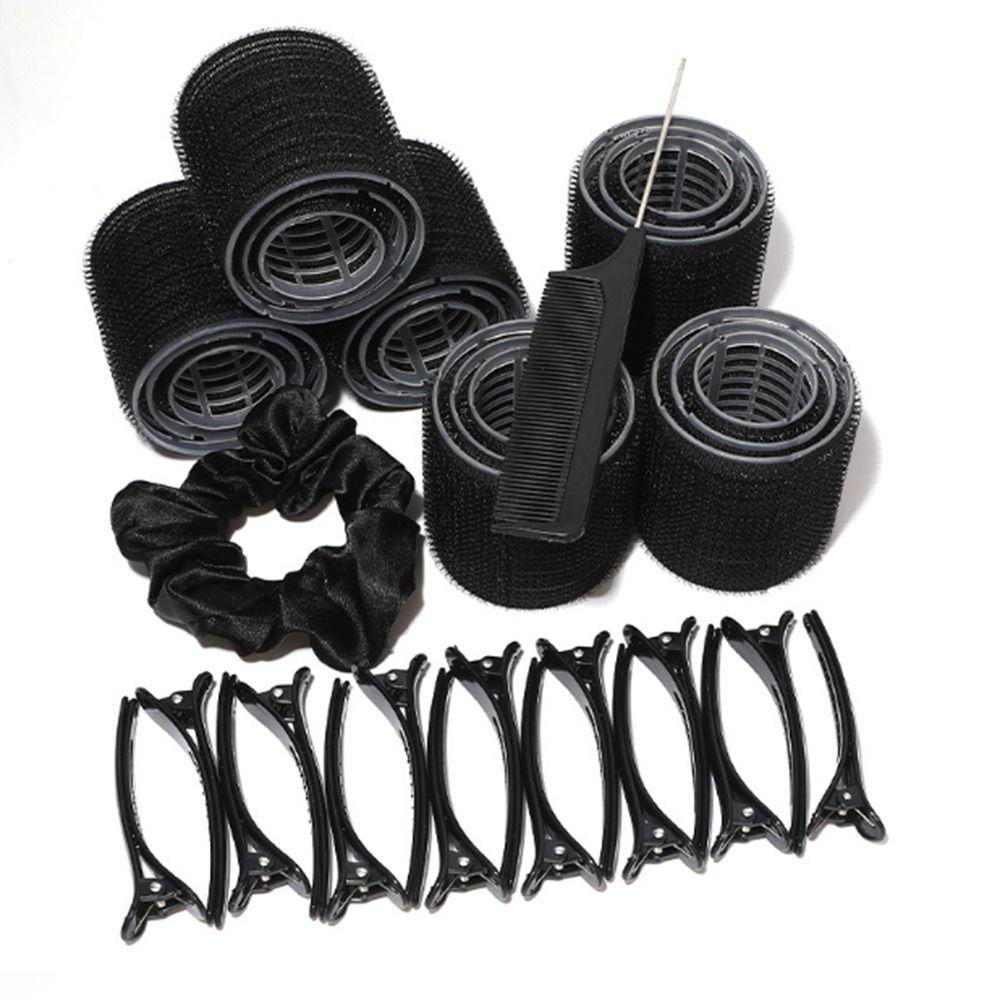 35Pcs Black Curly Hair Roller DIY Hair Curlers for Women  Hair Styling Tool
