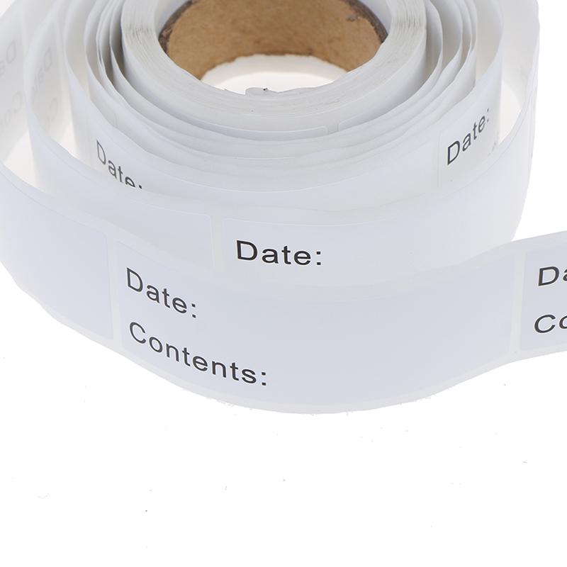 125 Pcs Food Storage Labels Refrigerator Freezer Labels Adhesive Label