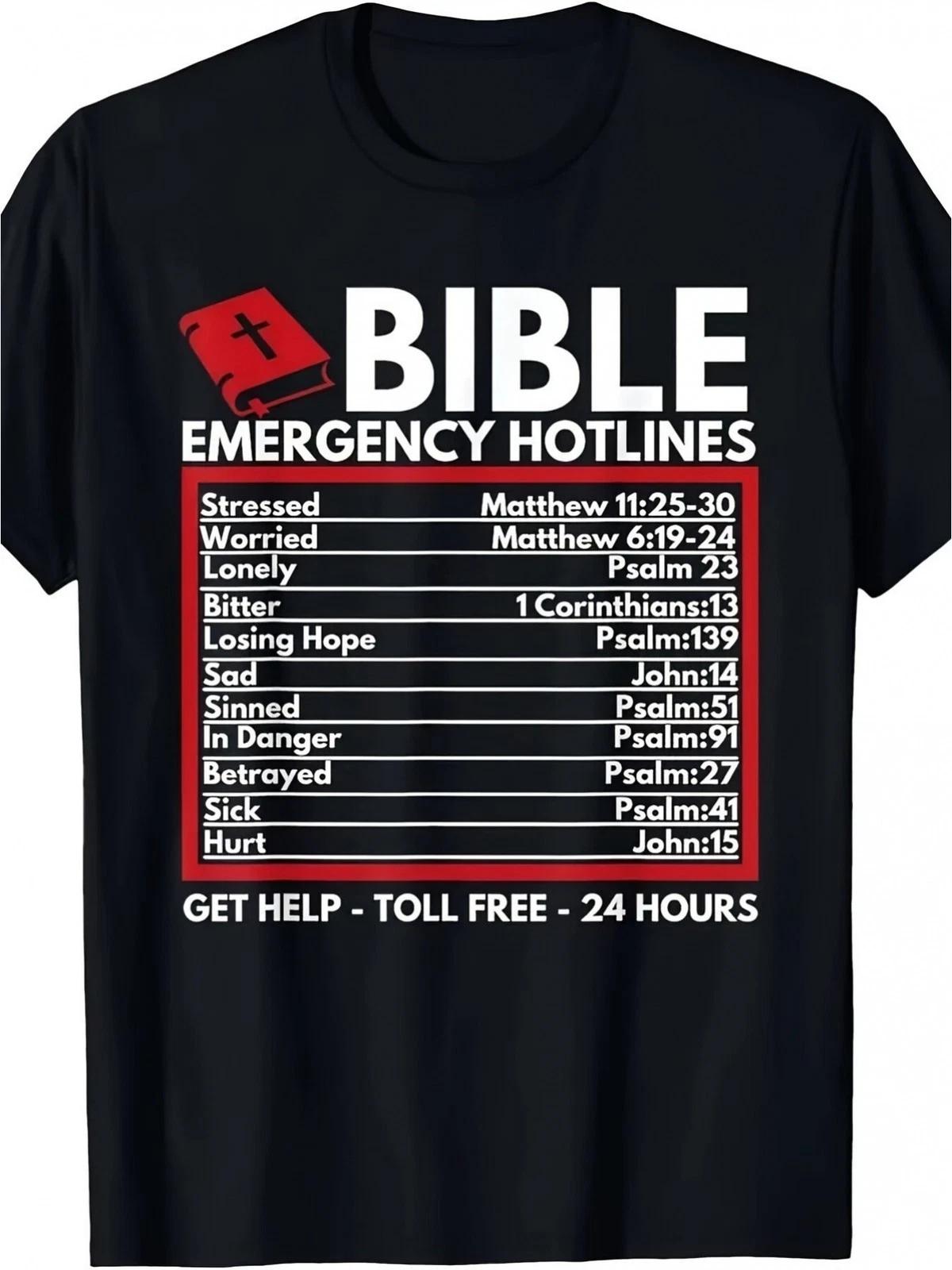 Christian Bible Verse Graphic T-Shirt Funny Faith Easter Thanksgiving Tee XXL