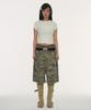 Gillaakaibeu Layered Doodle Sheer Crop T-Shirts_Ivory