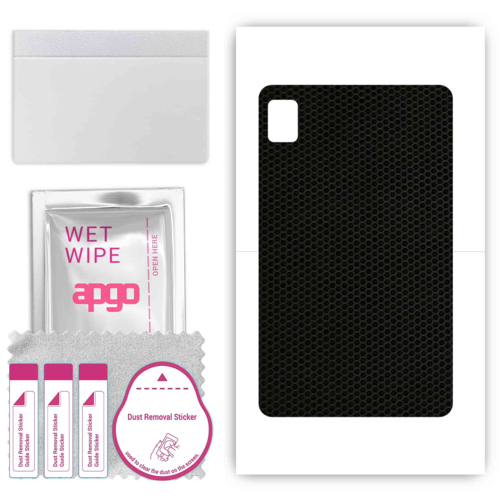

apgo skin sticker film foil vinyl for the BACK compatible with Realme Pad X, scratch-resistant, easy to install - Matrix