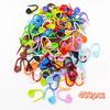 50-500pcs Mix Color Plastic Resin Small Clip Locking Stitch Markers Crochet Latch Knitting Tools Needle Clip Hook Sewing Tool
