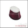 Motorcycle Red 48mm 52mm Air Cleaner Intake Filter Universal For Cafe Racer Honda Yamaha BMW Kawasaki Suzuki Oval Pod Air Filter