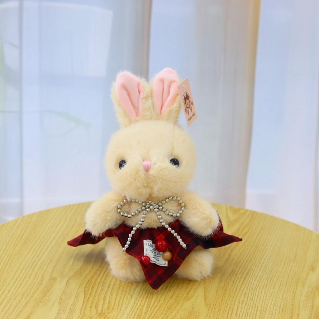 Cute Soft Rabbit Plush Doll  With Soft Short Fur And Pp Cotton Filling For Kids