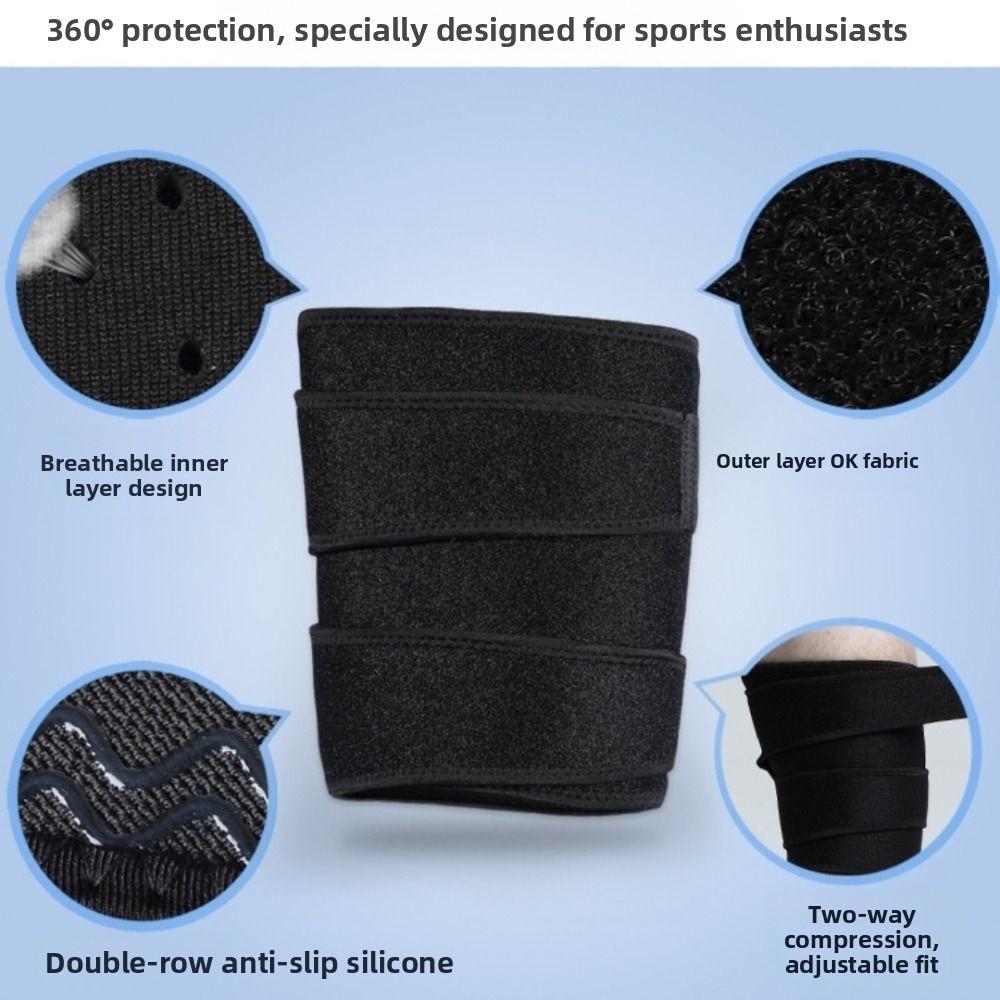 Compression Leg Guards Breathable Upper Leg Sleeves Anti-Chafing Thigh Support Running