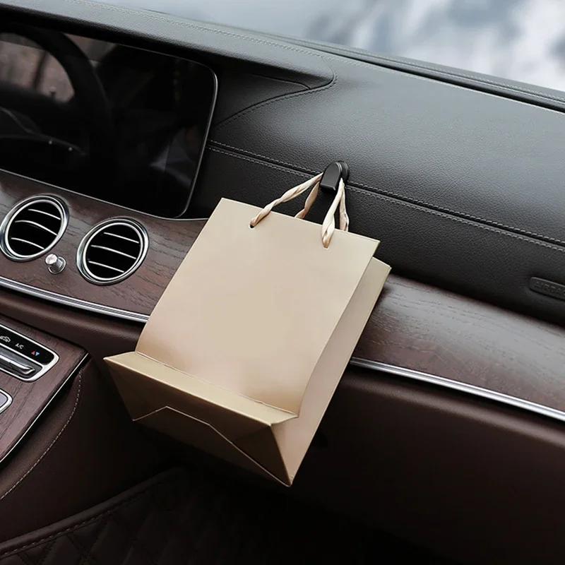 New Car Hooks Organizer Storage for USB Cable Headphone Key Storage 1/2/6Pcs Self Adhesive Wall Hook Hanger Auto Fastener Clips