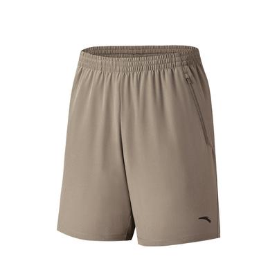 Training Series Solid Color Mid-Rise Comfortable Breathable Versatile Straight-Cut Casual Shorts Men Shorts Gray 952527520-1