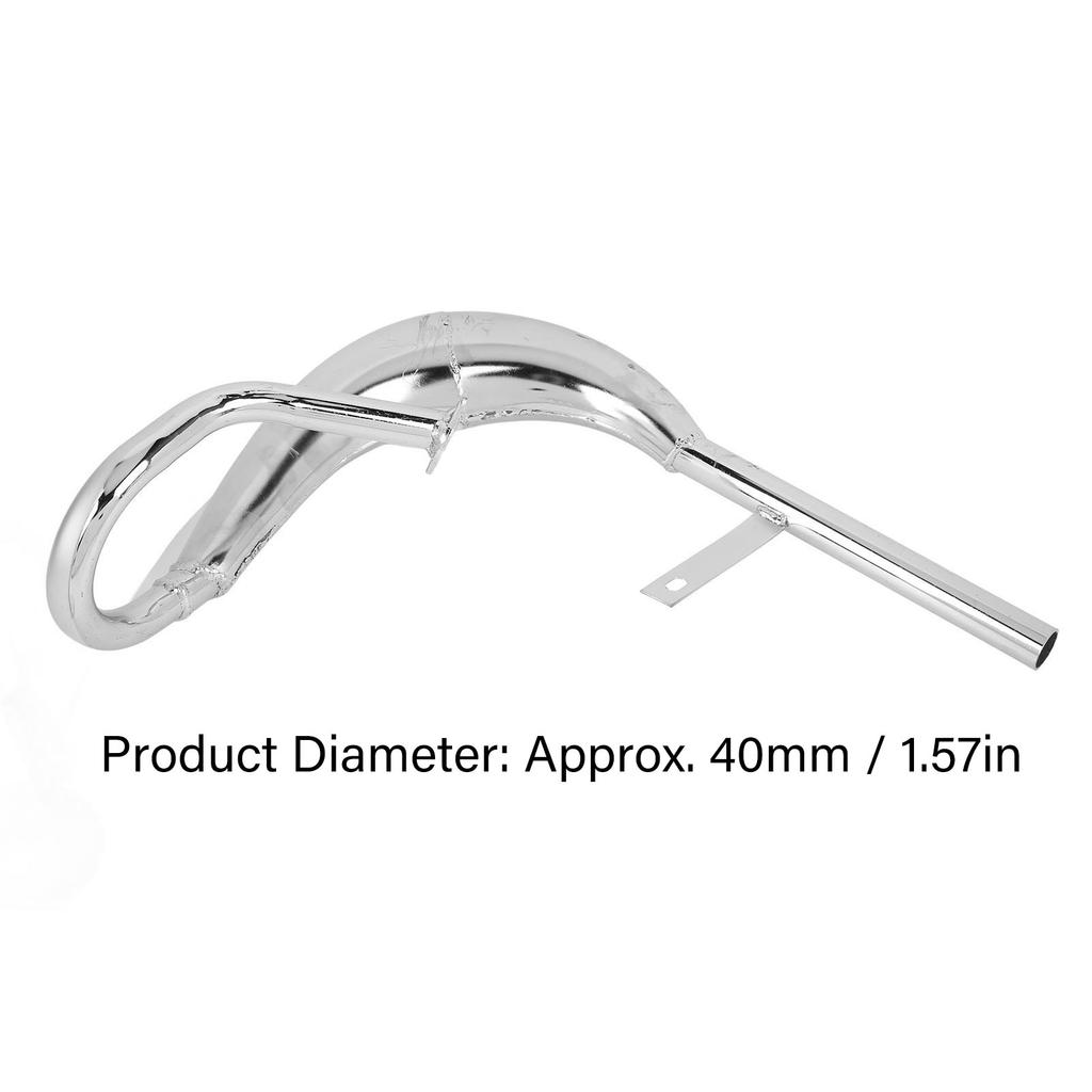 Motoruitlaatpijp 40 mm Doorsnede Aluminiumlegering Geluidsreductie Elektrische Fiets Uitlaatpijp met Demper Pakking