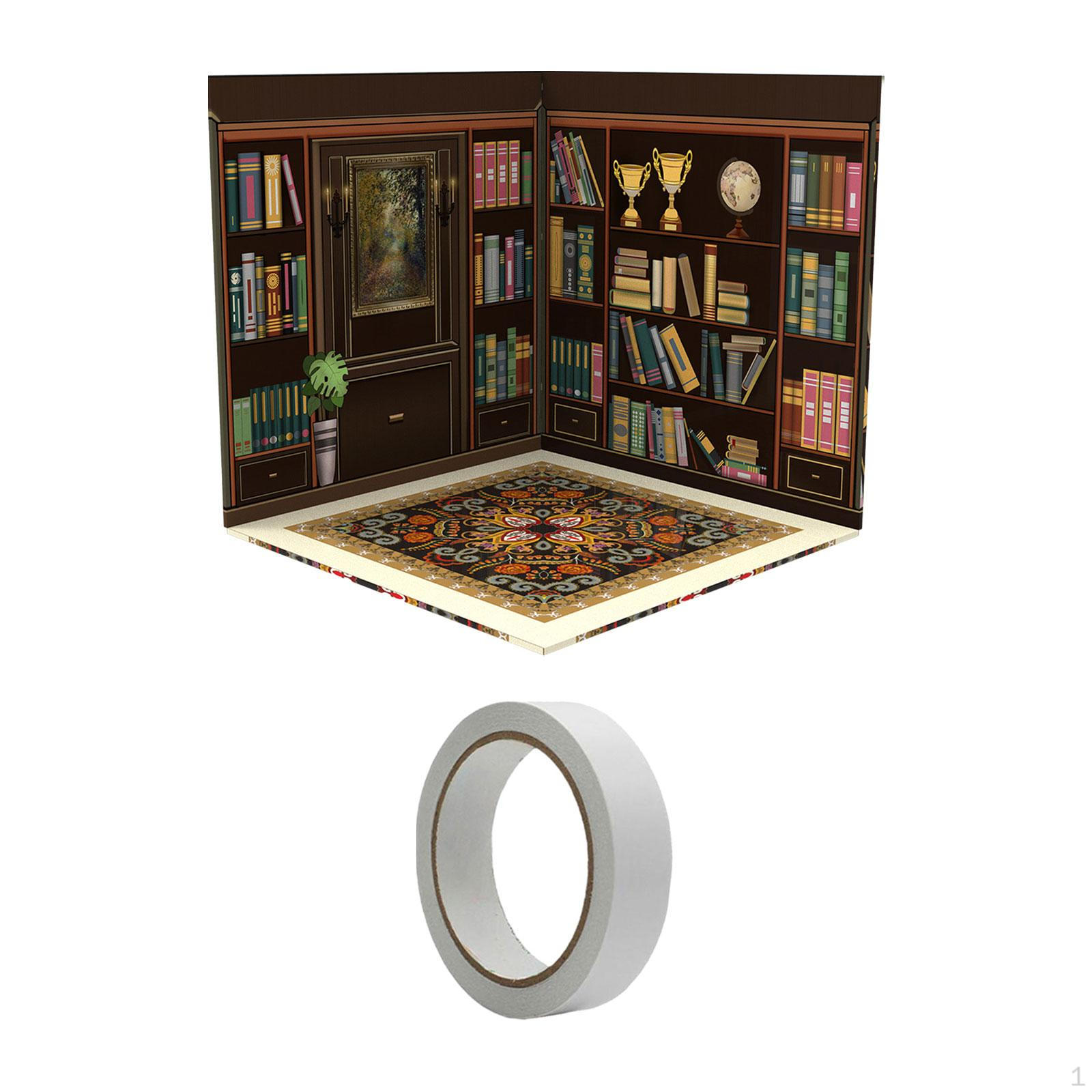 

Масштаб 1/12 Фоновый фон Органайзер Витрина Сцена для фигурок Солдат Аксессуары Куклы Study Room