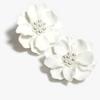 Korean Style White Flower Pearl Stud Earrings for Women - Atmospheric, Small, Fresh