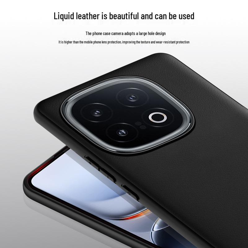 Flüssige Lederhülle für iQOO 15 mit präzisem Objektivausschnitt