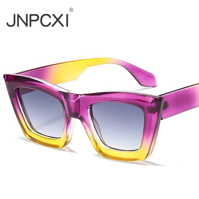  Vintage Cat Eye Double Color Women Luxury Sunglasses Shades UV400 Fashion Gradient Men Sun Glasses