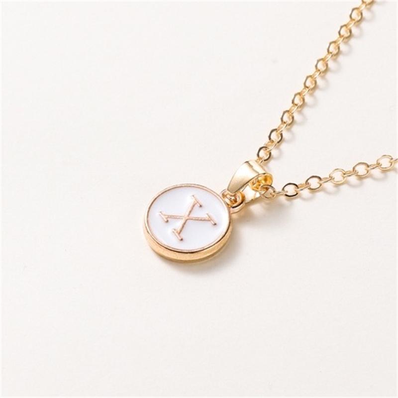 2025 New Fashion Personalized 26 Initials Charm Necklace For Women Men Premium Design Name Necklace Ladies Jewelry Gift