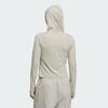 Adidas FOS Future Style Loose Fit Hooded Knit Long Sleeve Regular T-Shirt Women Tops KC5804