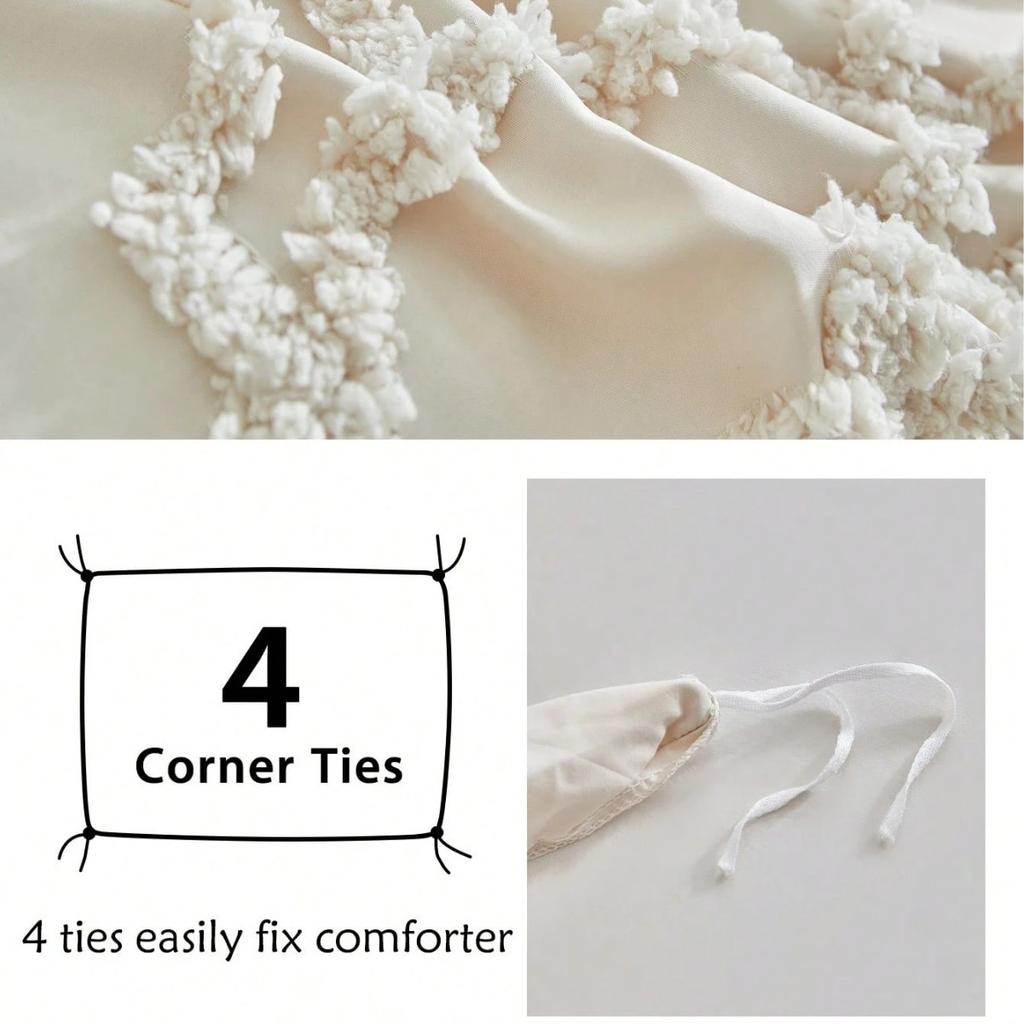 3D Rose Floral Tufted Duvet Cover Set High Quality Microfiber Bedding Set King Queen Size Soft Luxury Quilt Cover Pillowcases