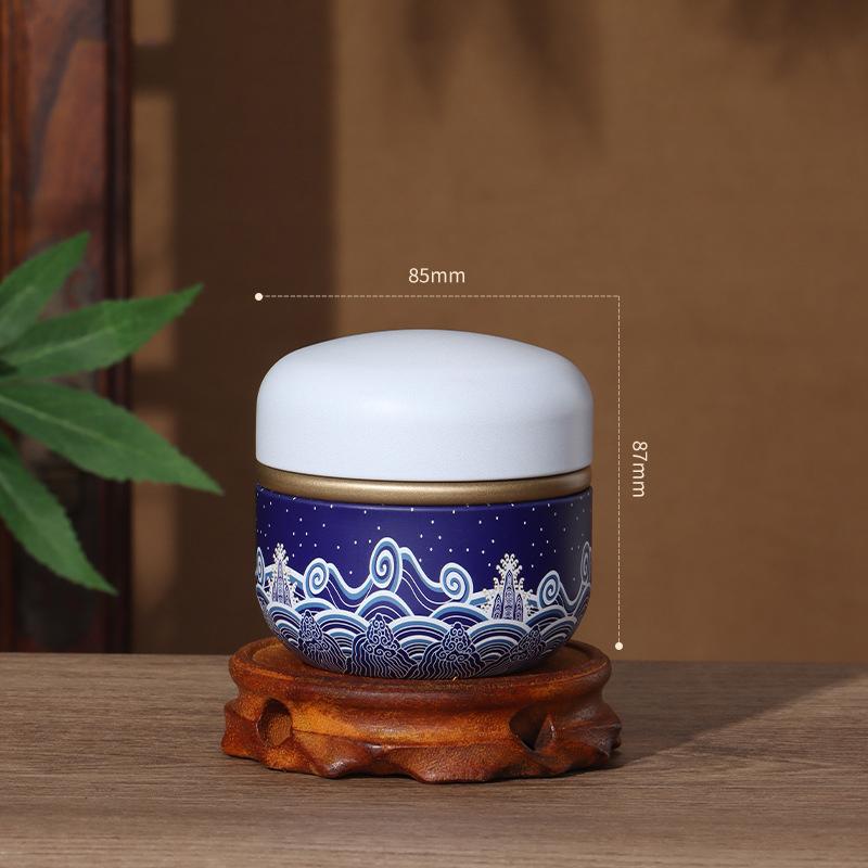 

Portable Tea Cans Tinplate Herb Stash Sealed Cans Spice Storage Organizer Moisture-proof Container Box Kitchen Gadgets Food
