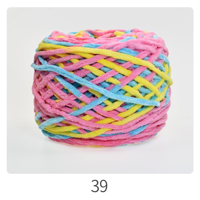 Chunky Ice Silk Yarn for Hand-Knitting: Ideal for Sweaters, Scarves, Bags, Crochet Dolls, and Hooked Shoes