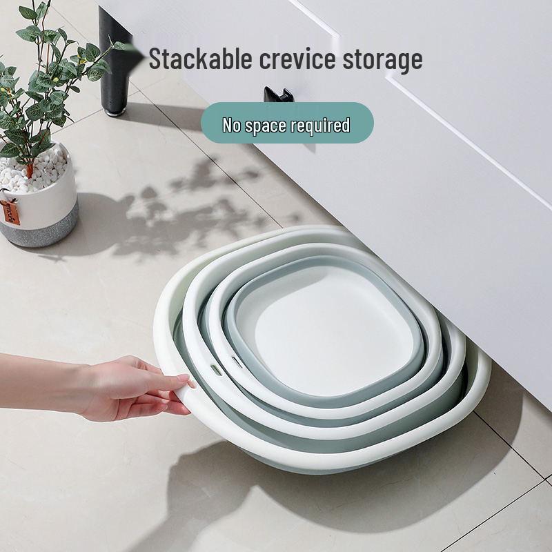 Portable Foldable Washbasin for Baby, Dorm, Travel, and Home Use