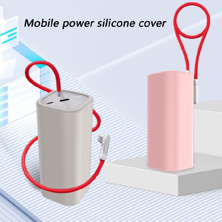 Silikonový kryt pro SUPERVOOC 150W Powerbanky Přenosné nabíječky Povrchy odolné proti poškrábání Tlumení nárazů Ergonomická rukojeť