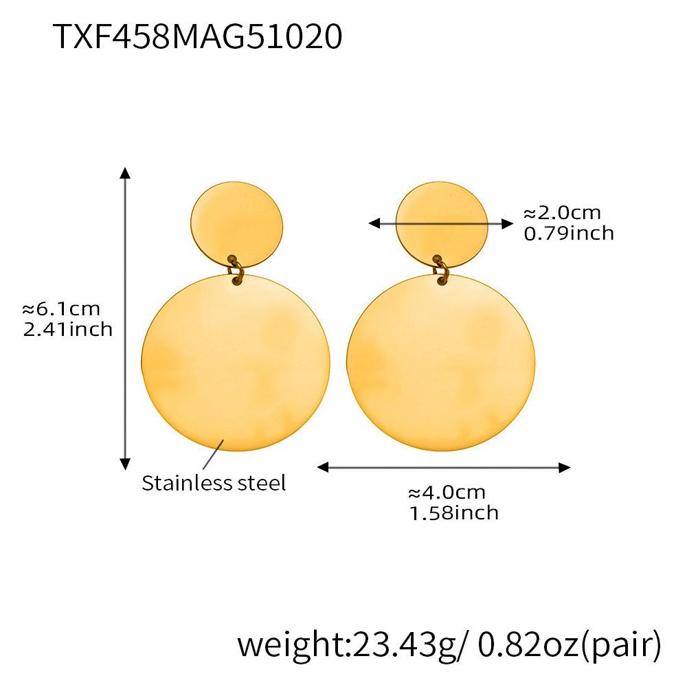 Herz Halskette Ohrringe Ring aus Edelstahl 18k vergoldet Pulloverkette Lange Halsketten Passende Ohrringringe für Frauen