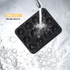 CHEFMADE 12-Cup Donut and Madeleine Pan, Perfect for Cupcakes, Brownies, Cookies, and Non-Stick Cakes, Black, 32.5*25.7*2.2cm