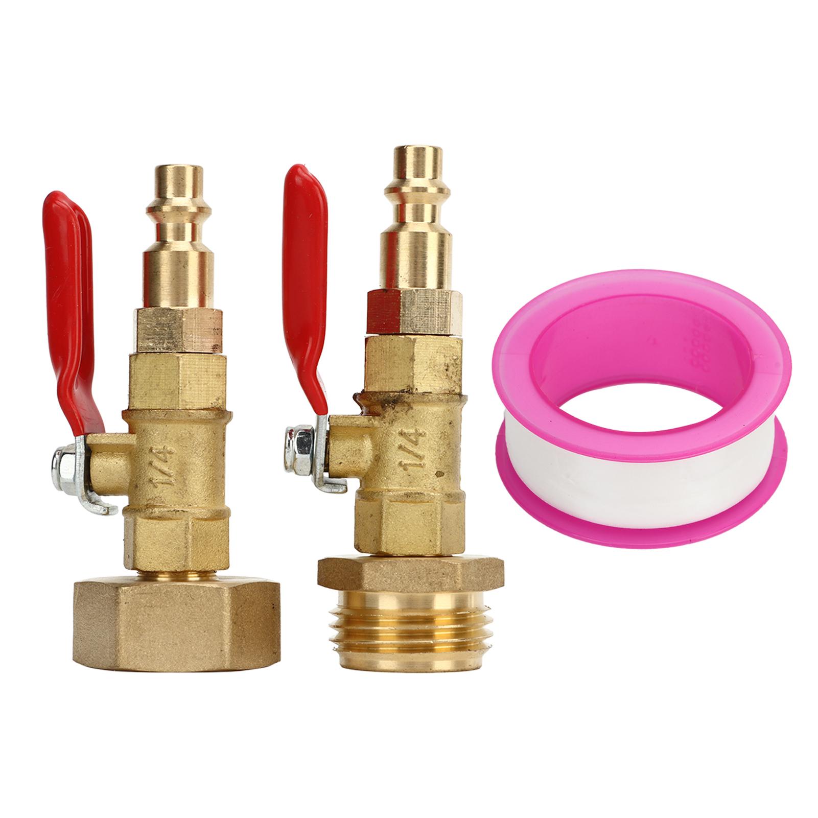 Konnwei Unisex 2Pcs Brass Winterize Blowout Adapter 3 4 Internal And External Thread Brass Quick Adapter