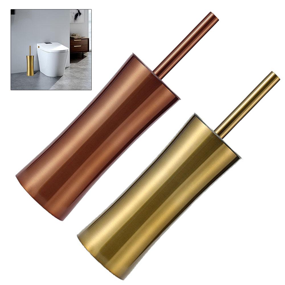 Modern Bathroom Tool Gold Toilet Brush Home Cleaning Tool 37.5*10cm Efficient Toilet Cleaning Solution Stainless Steel