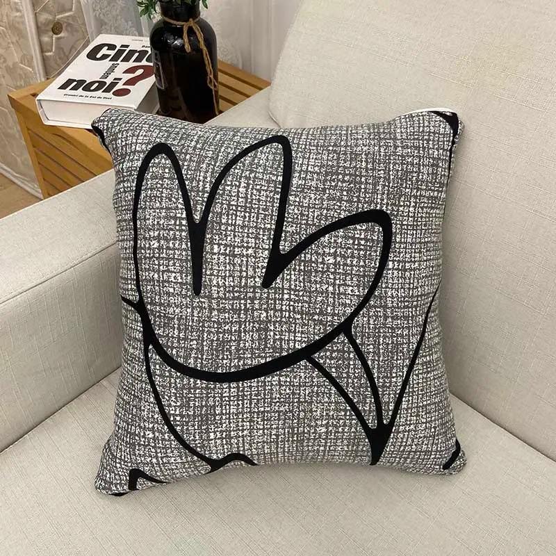 Nordic style multiple pattern types polyester cushion cover 45x45 cm room bedroom sofa pillow cover