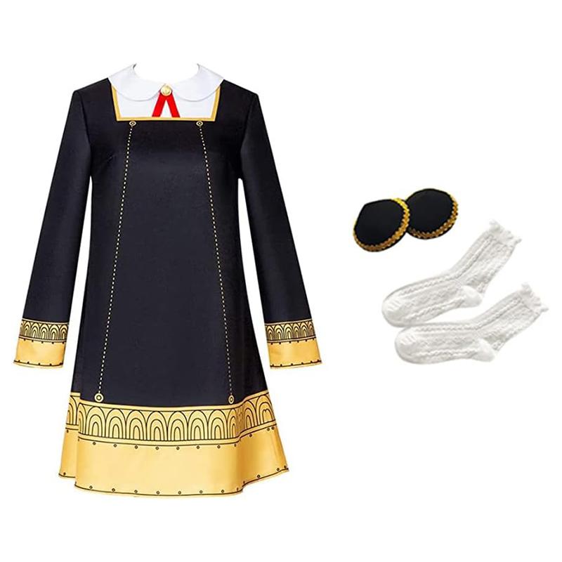 Ania Fujie Cosplay Costume, Spy House Anime Party Cosplay Complete Performance Set, Halloween Party Costume
