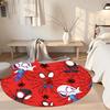 Spider-man Round Floor Mat Suitable for Game Room Living Rooms Dormitory Kitchen Anti-slip Round Rug Decorate Offices Best for Christmas