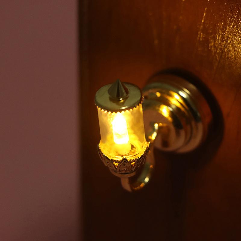 1:12 Dollhouse Miniature Wall Lamp Led Lamp Desk Lamp Ceilinglamp Doll Decor Toy