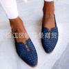 Summer New Sandals  Shoes Flat-soled Woven  Shoes