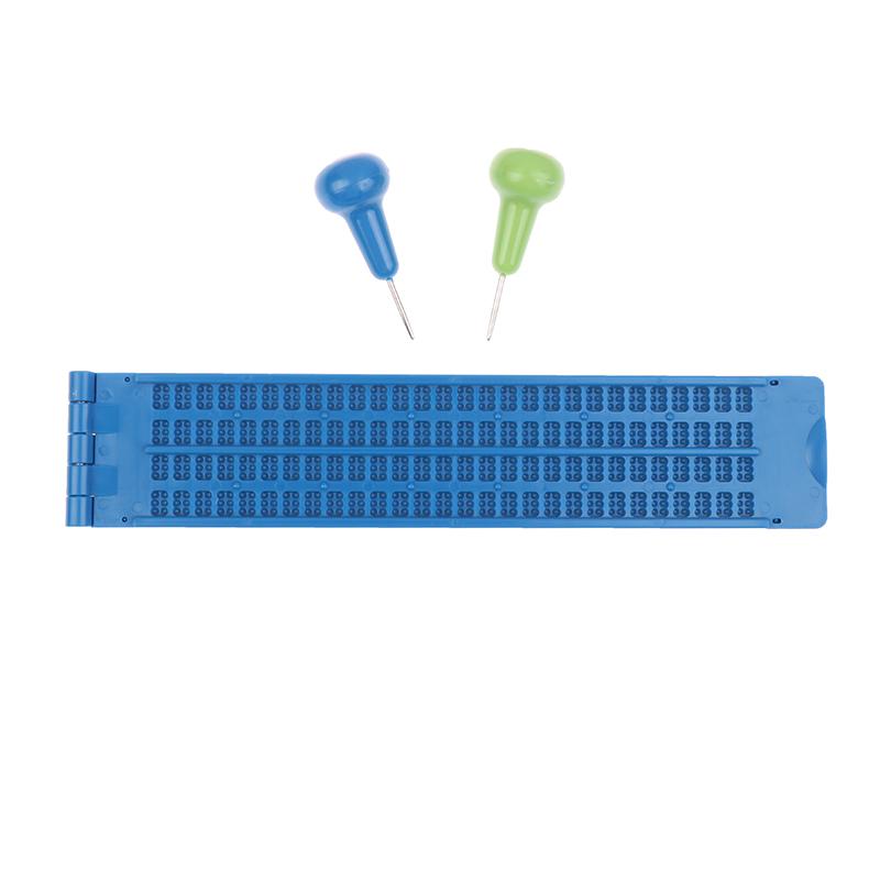 1Set Braille Writing Stylus Paper Kit Practical And Portable Learning Supplies Blind Education Supplies For School Beginners