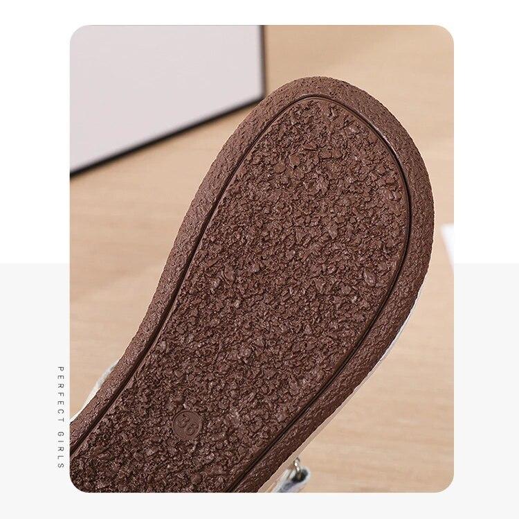 Damer Lett Kilehæler Sandaler 2023 Sommer Nye Sandaler Damer Plattform Lær Elegante Kilesandaler Sandalias Mujer