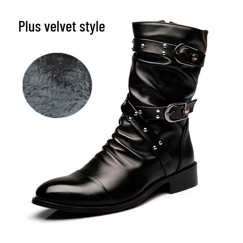 Pánské špičaté kožené boty v britském stylu: Trendy, Teplé, Kotníkové Martensky na jaro a podzim