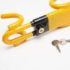 Car Steering Wheel Lock Double Hook U-shaped Anti-theft Lock Auto Parts Adjustable Telescopic