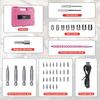 1/8/47PCS Pink Screwdriver 3.6v USB Rechargeable Power Supply Impact Cordless Electric Screwdriver