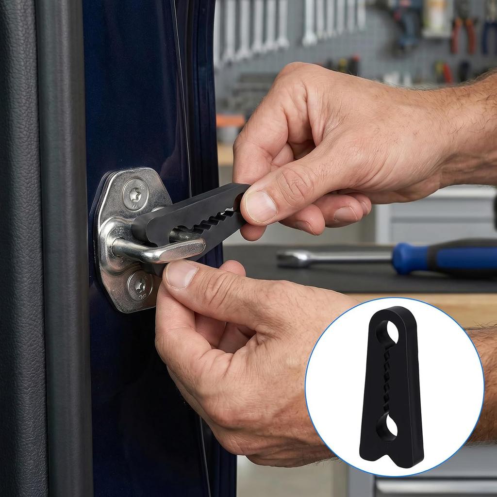 12 Pcs Car Door Latch Cover, Non-Slip Silicone Car Door Lock Protective Cover for Noise Reduction, Anti-Collision Shock Absorber Pads for Universal