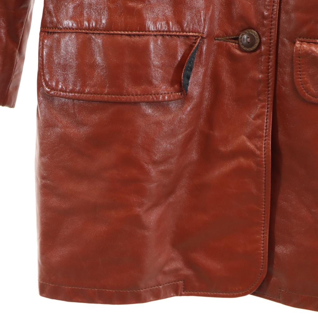 W.B PLACE&CO 70s 80s Made in USA Vintage Jacket 32 Brown Women Used