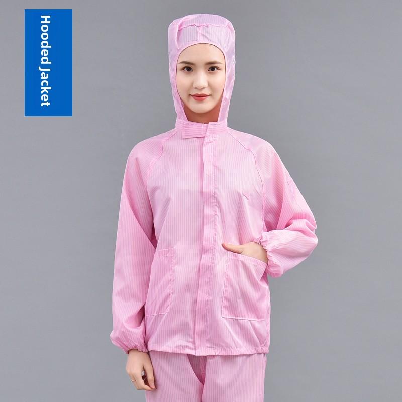 Mono sin pelusa con capucha para hombre y mujer Ropa de trabajo Disipación estática Azul ey Agricultura Traje de limpieza de cuerpo completo