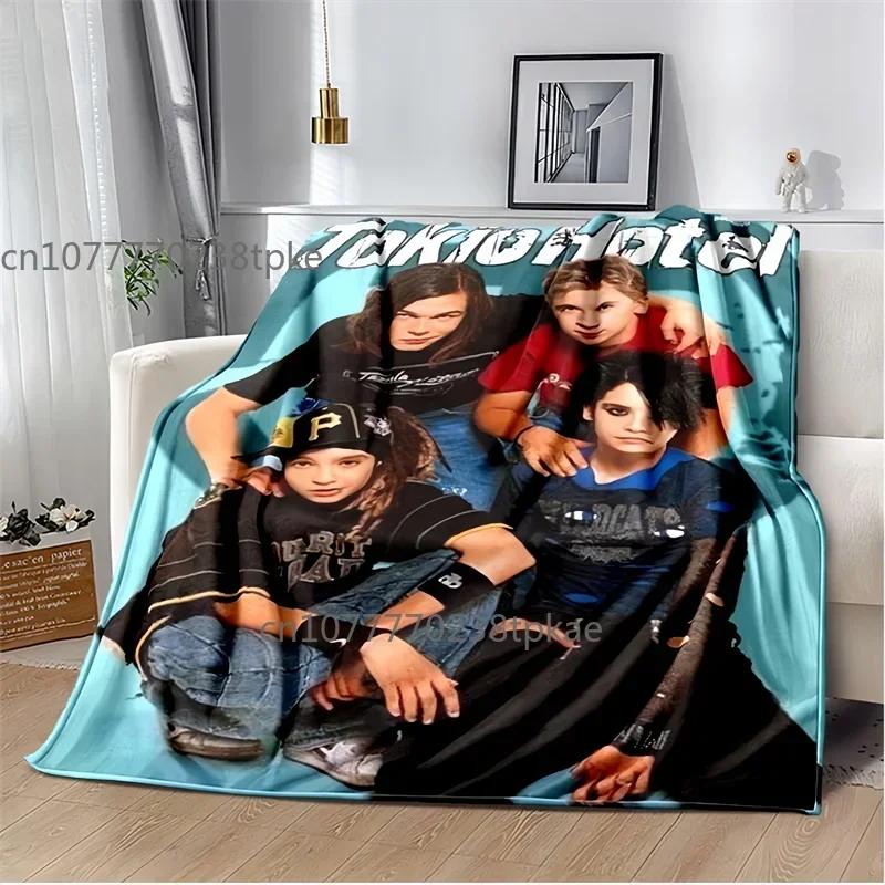 Tokio Hotel Band Music Blankets, Fashion Throw Blanket,for Bedroom Living Room Sofa Bed Office Car, Brithday Gift,Decke