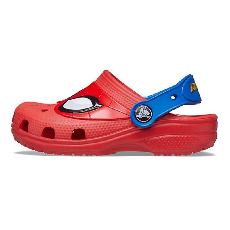 Crocs Classic Clog Spider Man Co-branded Lightweight Wear Resistant Kids Sandals 207083-8C1 23-24