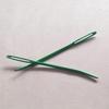 2 Pieces Aluminum Darning , Sewing with Large Eye And Curved Tip, Knitting 2x Big