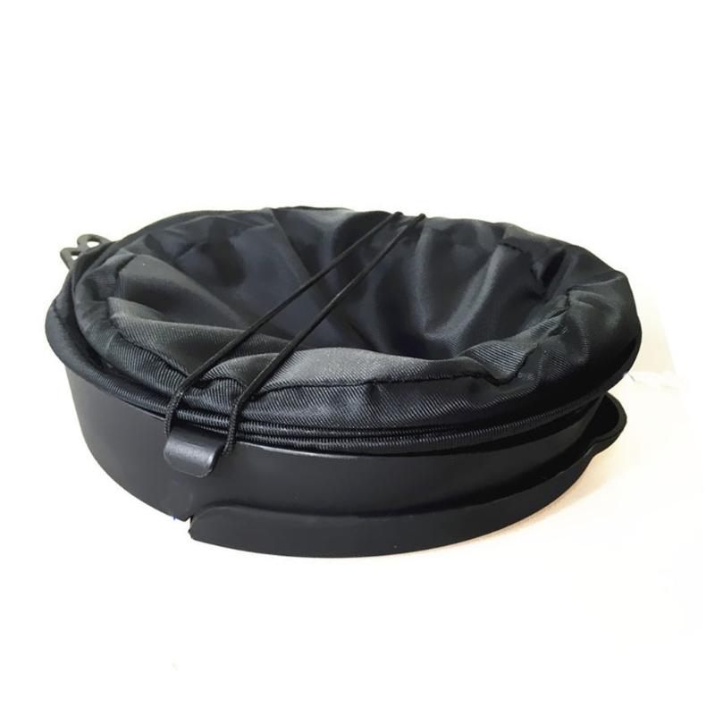 Spillproof Swing Lid Car Waste Bin Collapsible Design Sturdy Travel Waste Bin Spillproof for Vehicle Interior Storage
