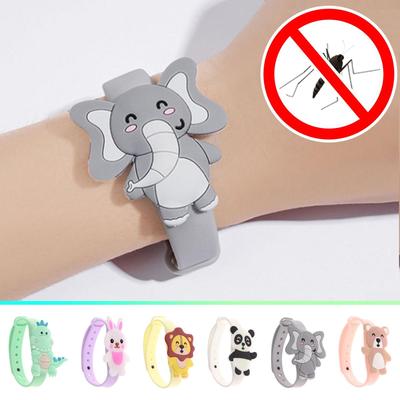 Cartoon Animal Mosquito K-iller Silicone Wristband Children KIDS Summer Mosquito Repellent Bracelet