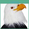 Halloween Latex White Head Eagle Mask With Open Mouth Design For Costume Parties